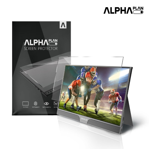 알파플랜 휴대용 모니터 시력보호 논글레어 빛반사 액정 보호필름 갤럭시북 LG 그램 15인치 노트북
